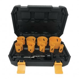 KIT 12 FRESE SEGHE BI METAL FRESA A TAZZA SEGA PER FORARE ACCIAIO LEGNO PLASTICA