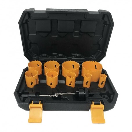 KIT 12 FRESE SEGHE BI METAL FRESA A TAZZA SEGA PER FORARE ACCIAIO LEGNO PLASTICA