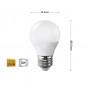 LAMPADINA LED 8W LAMPADINE A SFERA LUCE CALDA E27 8 W G45