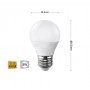 LAMPADINA LED 8W LAMPADINE A SFERA LUCE NATURALE E27 8 W G45