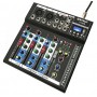 MIXER DJ 4 CH BLUETOOTH LETTORE MP3 AUDIO KARAOKE MIC USB PIANOBAR