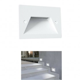 SEGNAPASSO FARETTO LED LUCE BIANCA 3 W SEGNAPASSI DA GIARDINO X SCALE MURO ES49B