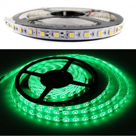 STRISCIA LED LUCE VERDE 5050 SMD BOBINA STRIP 5 MT ILLUMINAZIONE