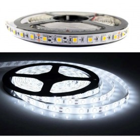 STRISCIA LED LUCE BIANCA 5050 SMD STRIP 5MT ILLUMINAZIONE