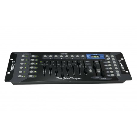 CENTRALINA CONTROLLO MIX LUCI EFFETTI DJ 192 CANALI DMX 512 LED