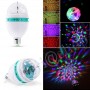 LAMPADINA 3 LED SFERA RGB MULTICOLORE . FARO LAMPADA ROTANTE AUTOMATICA 3W E27