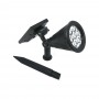 FARO LED PANNELLO SOLARE FARETTO . RICARICABILE 7 W LUCE CALDA DA GIARDINO