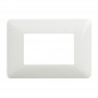 PLACCA COLORE BIANCO 3 POSTI 503 COMPATIBILE SERIE MATIX