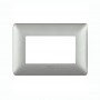 PLACCA COLORE SILVER 3 POSTI 503 COMPATIBILE SERIE MATIX