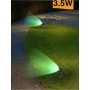 FARETTO LED COB 3.5 W PROIETTORE DA GIARDINO STAFFA A PARETE LUCE VERDE