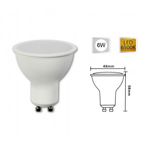 FARETTO LED 6 WATT GU10 AD INCASSO LAMPADINA 6W LUCE BIANCA