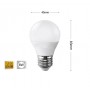 LAMPADINA LED 6 W LAMPADINE A SFERA LUCE CALDA E27 6W G45