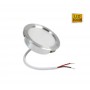 FARETTO LED 3 W LUCE CALDA A INCASSO ROTONDO OPACO BORDO ARGENTO P60-C