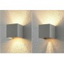 APPLIQUE DA PARETE ESTERNO FARETTO LED LUCE CALDA 3000K 12 W IP65 ES46GC