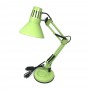 LUMETTO DA SCRIVANIA BRACCIO SNODABILE LAMPADA LUME CON MORSETTO X TAVOLO VERDE