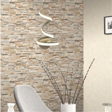 APPLIQUE A SPIRALE DA PARETE INTERNO LAMPADA LED LUCE NEUTRA NATURALE 12 W E24N