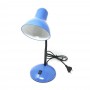 LAMPADA DA TAVOLO SCRIVANIA BRACCIO SNODABILE LUMETTO PORTA LAMPADINA E27 BLU