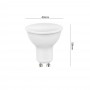 FARETTO LED GU10 AD INCASSO LAMPADINA 6W LUCE ROSSA