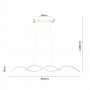 LAMPADARIO LED A SOSPENSIONE 25 W LUCE NATURALE 4000K LAMPADA TWIST