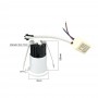 FARETTO LED COB 3 W A INCASSO MINI PUNTO LUCE NATURALE 4000K BORDO BIANCO P29N