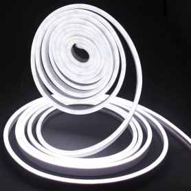 STRISCIA LED LUCE BIANCA PER SCRITTA INSEGNA LUMINOSA STRIP FLESSIBILE 5 MT IP65