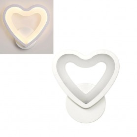 APPLIQUE LED CUORE IN VETRO A PARETE LUCE CALDA LAMPADA 6 W