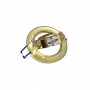 PORTA FARETTO TONDO ORIENTABILE  . PORTAFARETTO SUPPORTO A INCASSO P12 BRONZO