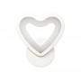 APPLIQUE LED CUORE IN VETRO A PARETE LAMPADA LUCE BIANCA 6500K 6 W