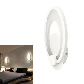 APPLIQUE A PARETE IN VETRO OVALE LAMPADA LED LUCE NATURALE 9 W E25N