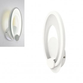 APPLIQUE IN VETRO OVALE LED LUCE BIANCA 9 W LAMPADA DA PARETE INTERNO E25F