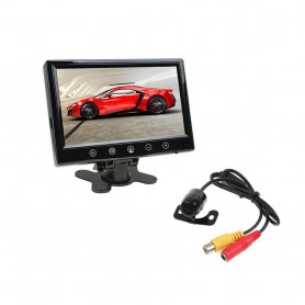 AUTO KIT RETROMARCIA AUTO MINI CAMERA MONITOR LCD 9" POLLICI VIDEO AV1 AV2