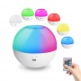 LAMPADA SFERA LED RGB TOUCH DIMMERABILE MULTICOLORE CON TELECOMANDO RICARICABILE