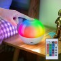 LAMPADA SFERA LED RGB TOUCH DIMMERABILE MULTICOLORE CON TELECOMANDO RICARICABILE