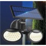 FARO PANNELLO SOLARE RICARICABILE FARETTO 56 LED SENSORE RILEVA MOVIMENTO