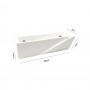 APPLIQUE IN GESSO LAMPADA DA PARETE PORTA LAMPADINA G9 VERNICIABILE GSE78