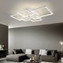 PLAFONIERA LED 70 WATT LUCE NATURALE LAMPADARIO 6 QUADRATI QUADRATO MODERNO