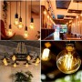 LAMPADINA LED A FILAMENTO 12 W LUCE CALDA E27 GLOBO SFERA IN VETRO COLORE AMBRA
