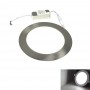 PANNELLO LED LUCE BIANCA 6500K FARETTO SLIM INCASSO 12 W IN ACCIAIO SILVER