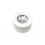 FARETTO LED 7 WATT DA SOFFITTO ORIENTABILE GIREVOLE 360  FARO LUCE CALDA F7WBC