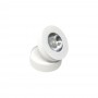 FARETTO LED 7 WATT DA SOFFITTO ORIENTABILE GIREVOLE 360  FARO LUCE CALDA F7WBC