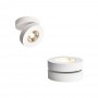 FARETTO LED 7 WATT DA SOFFITTO ORIENTABILE GIREVOLE 360  FARO LUCE CALDA F7WBC