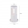 LAMPIONCINO DA TERRA 12 WATT LED LUCE CALDA LAMPADA COB LAMPIONE BIANCO ESTERNO