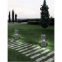 LAMPIONCINO DA TERRA LAMPADA 12W LED LUCE BIANCA LAMPIONE GRIGIO X GIARDINO IP65