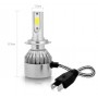 COPPIA LAMPADINE KIT FARI AUTO C6 H7 36 W LAMPADA COB LAMPADINA LED LUCE BIANCA