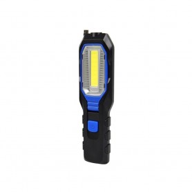 TORCIA LAMPADA PORTATILE GANCIO CALAMITATA 34 LED DA LAVORO RICARICABILE  ZJ-859