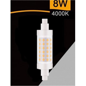 LAMPADINA LED LUCE NATURALE ATTACCO R7S 8 WATT LAMPADA RICAMBIO PER FARO 4000K