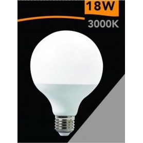 LAMPADINA LED 18 W LAMPADA GLOBO SFERA LUCE CALDA 3000K E27 G95