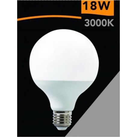 LAMPADINA LED 18 W LAMPADA GLOBO SFERA LUCE CALDA 3000K E27 G95