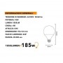 LAMPADINA LED 18 W LAMPADA GLOBO SFERA LUCE CALDA 3000K E27 G95