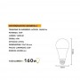 LAMPADINA LED 16 W LAMPADA LUCE CALDA 3000K E27 A70